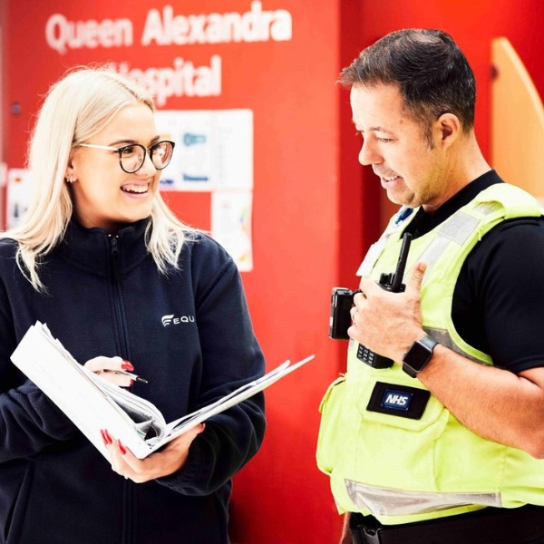 Security Guard with radio